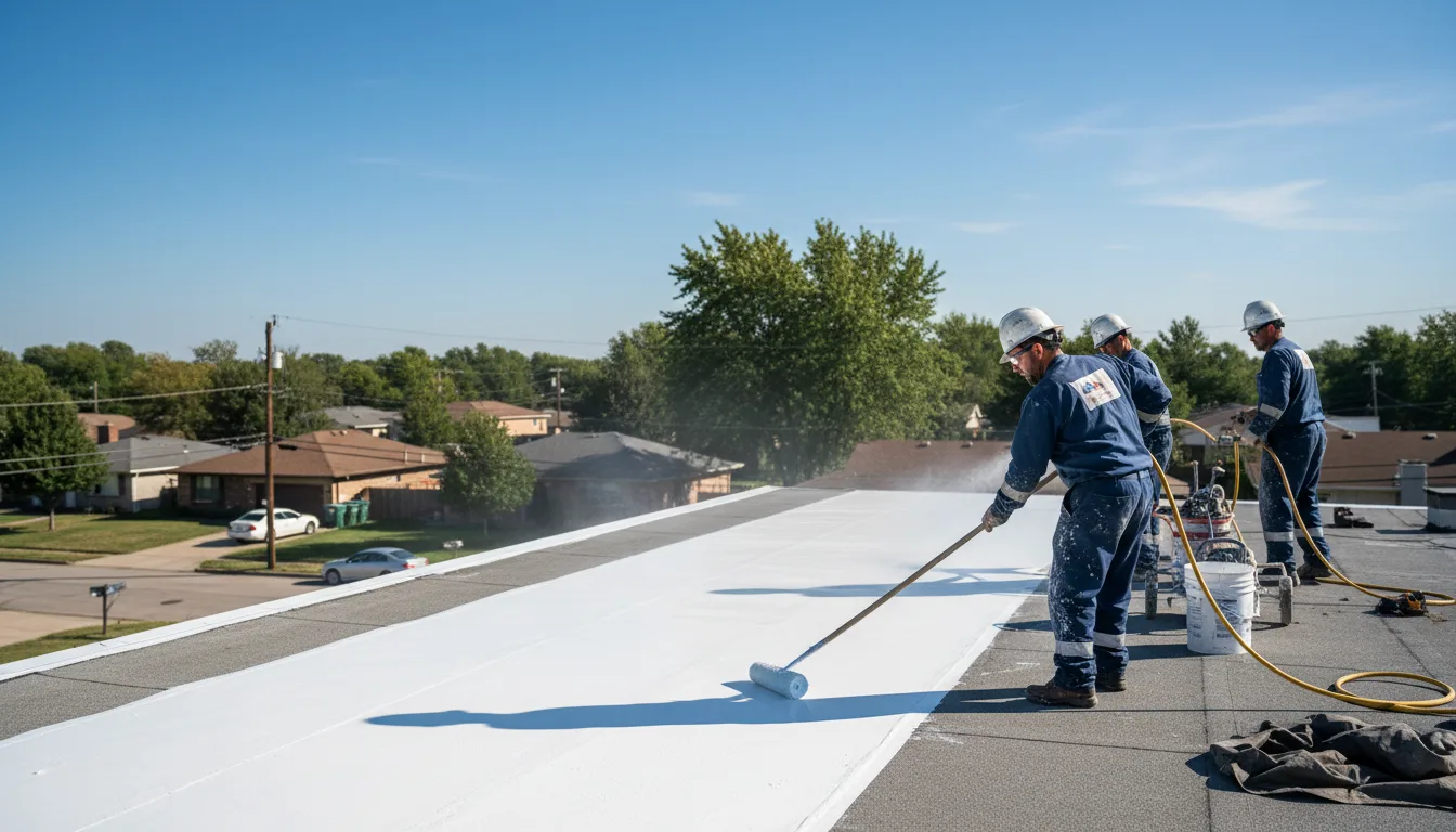 Commercial roof coating in Orange, VA near me